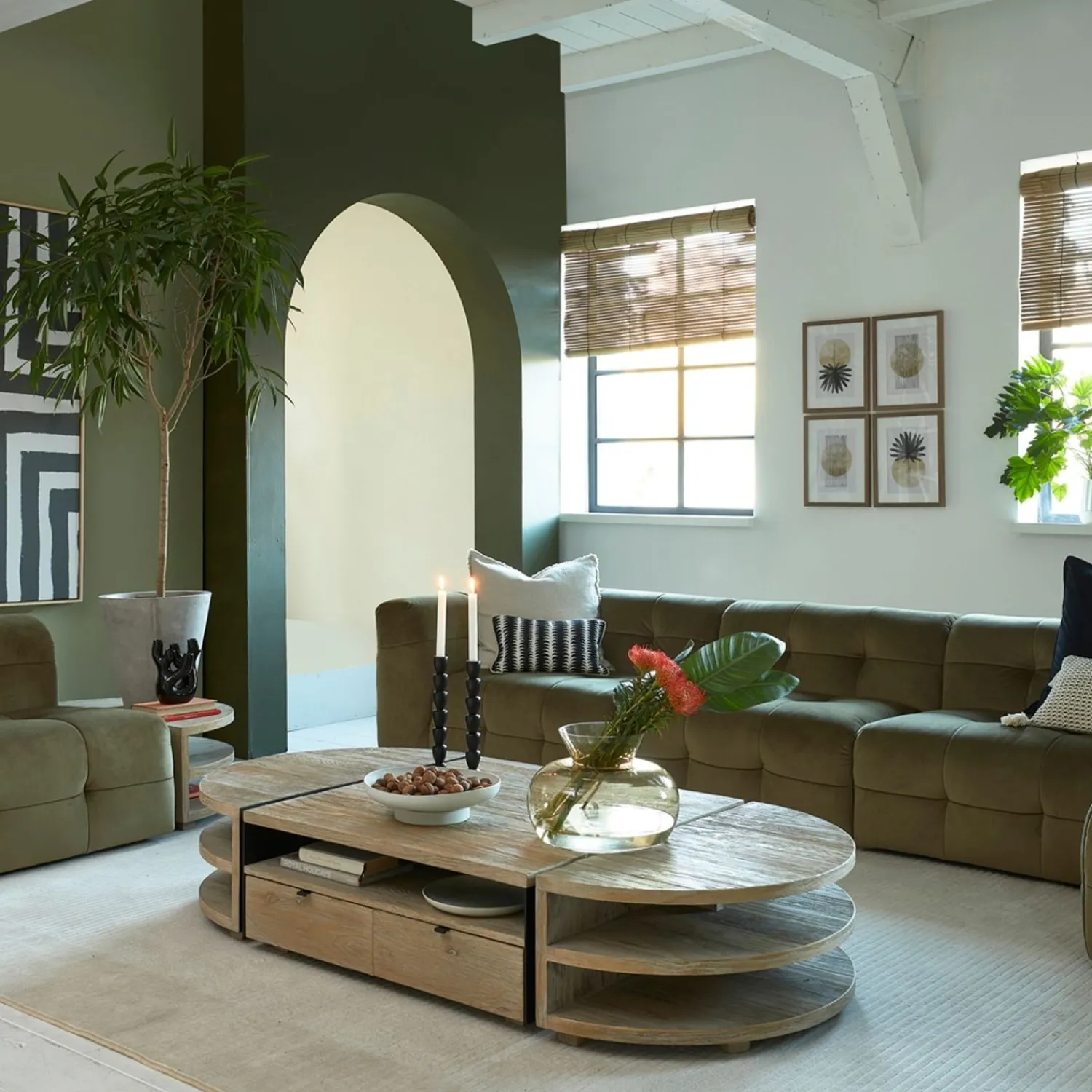 Riviera Maison Aramis Glazen Vaas, Luxe Bloemenvaas Warm Glas