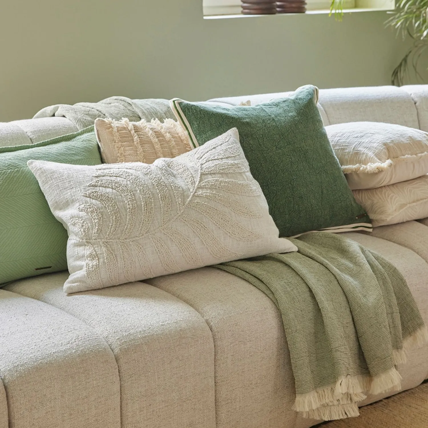 Riviera Maison Rm Seafoam Fringes Plaid
