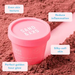 Sand & Sky Australian Pink Clay - Gladmakend Lichaamszand