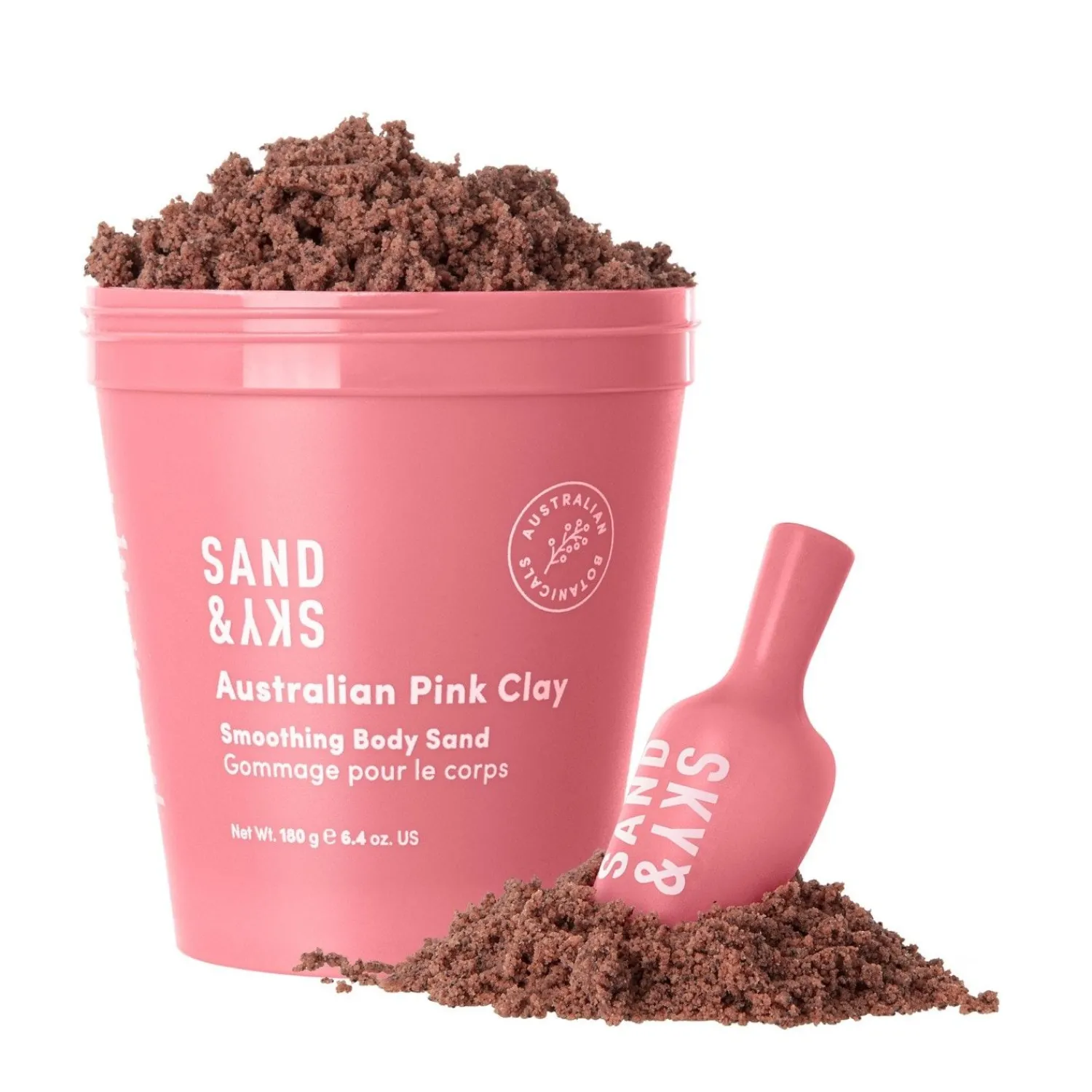 Sand & Sky Australian Pink Clay - Gladmakend Lichaamszand