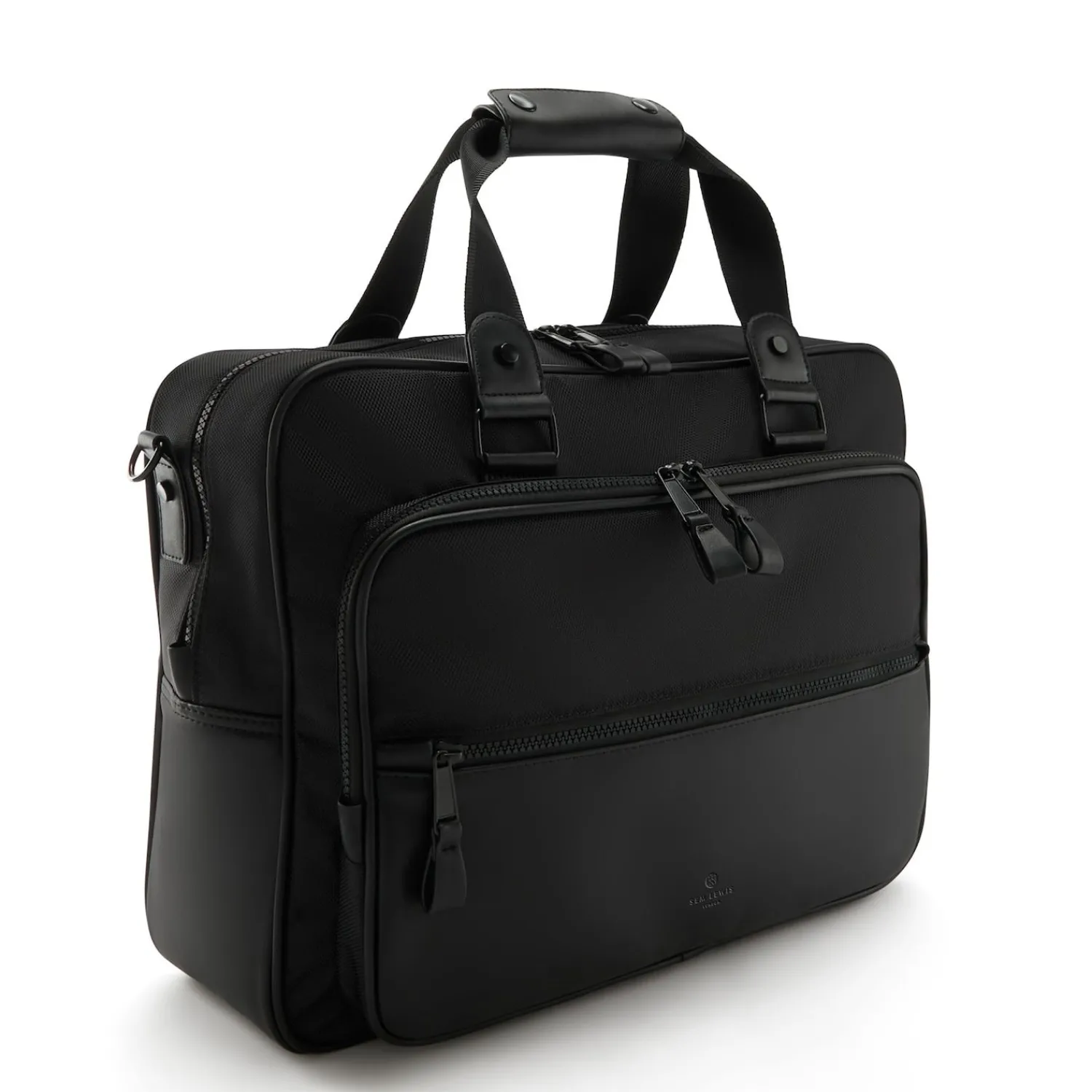 Sem Lewis Northern Hampstead Heren Laptoptas Textiel - Zwart