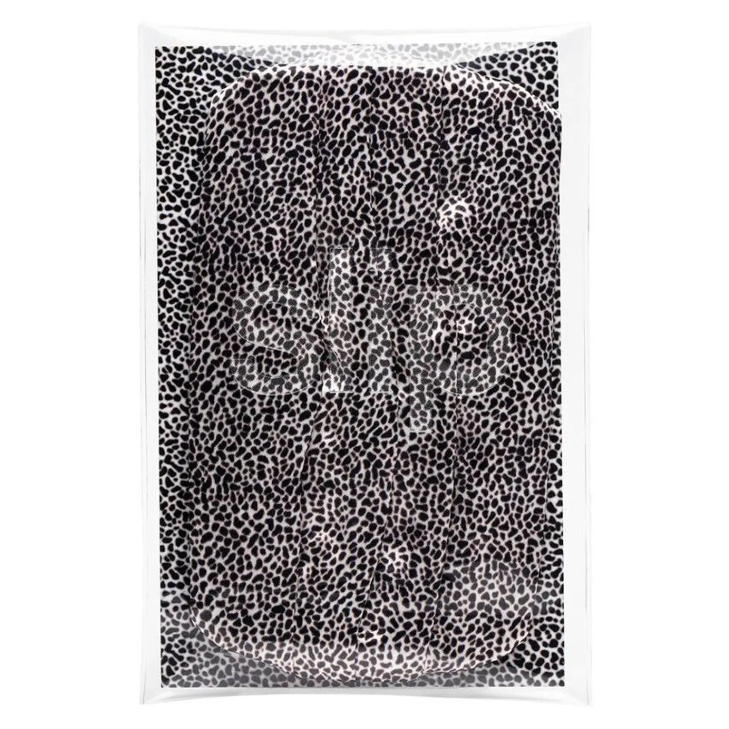Vrouwen Slip Pure Silk Face Cover Black