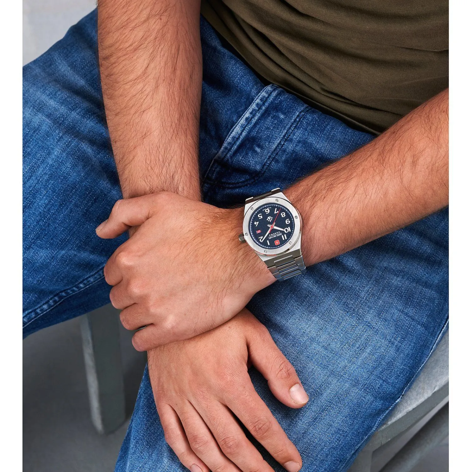 SWISS MILITARY HANOWA Herenhorloge Edelstaal