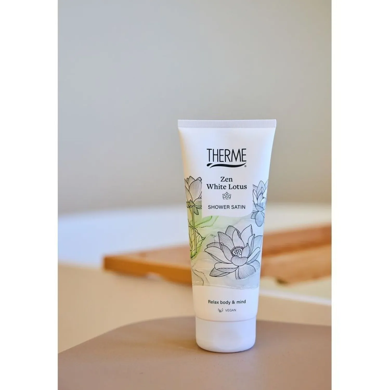 THERME Zen Witte Lotus Douchesatijn