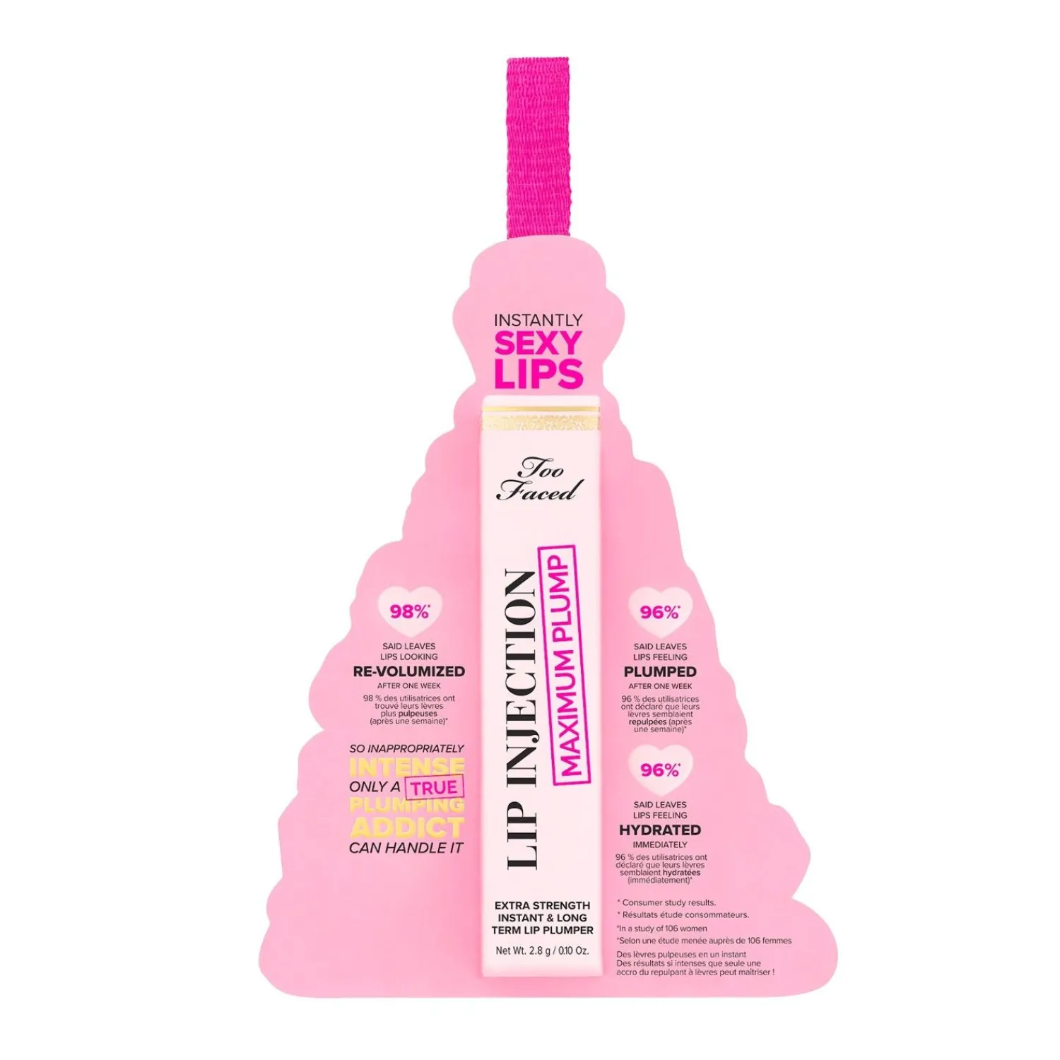 Too Faced Kerstcollectie 2023 Lip Injection Maximaal Mollig Lipglossornament