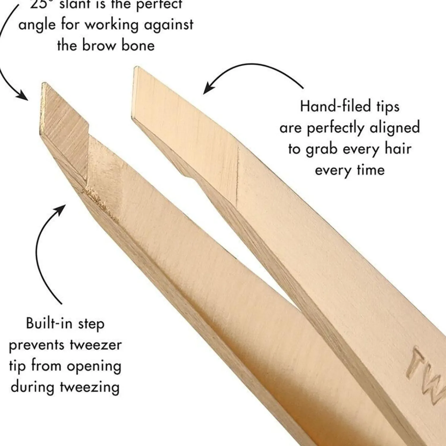 Tweezerman Champagne Slant Tweezer