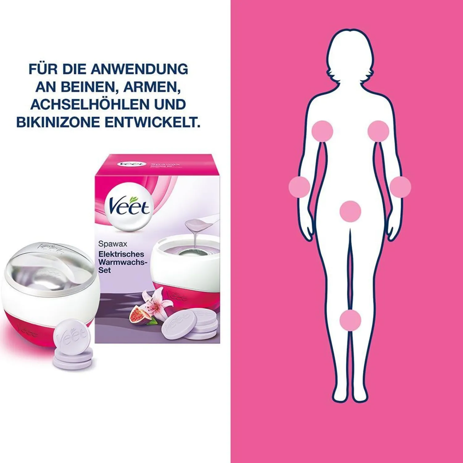 Veet Spawax Elektrische Warmwas-Set