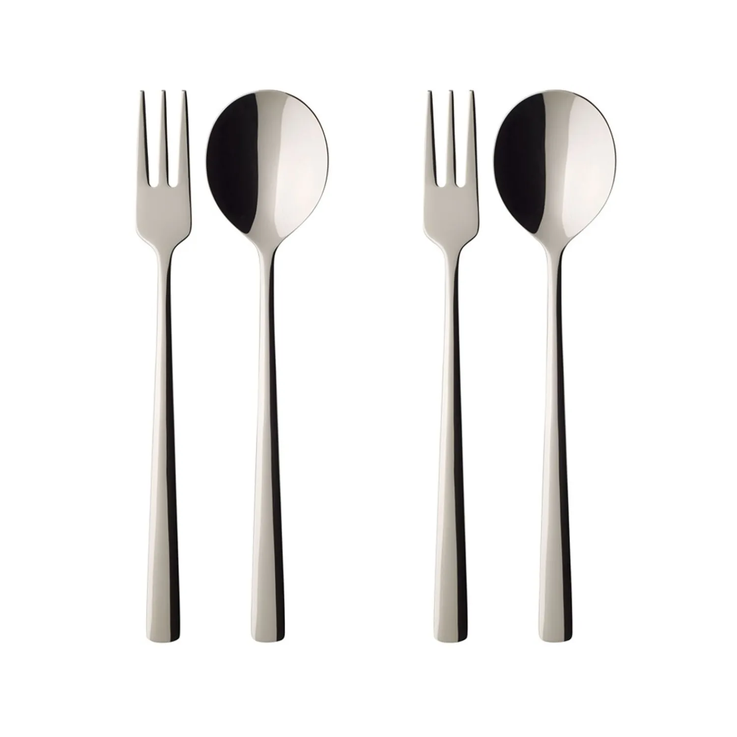 Villeroy & Boch Spaghettiset 4-Delig, 2 Lepels & 2 Lepels Daily Line Specials