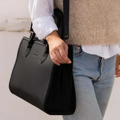 Violet Hamden Essential Bag Dames Laptoptas/Shopper Kunstleer - Zwart