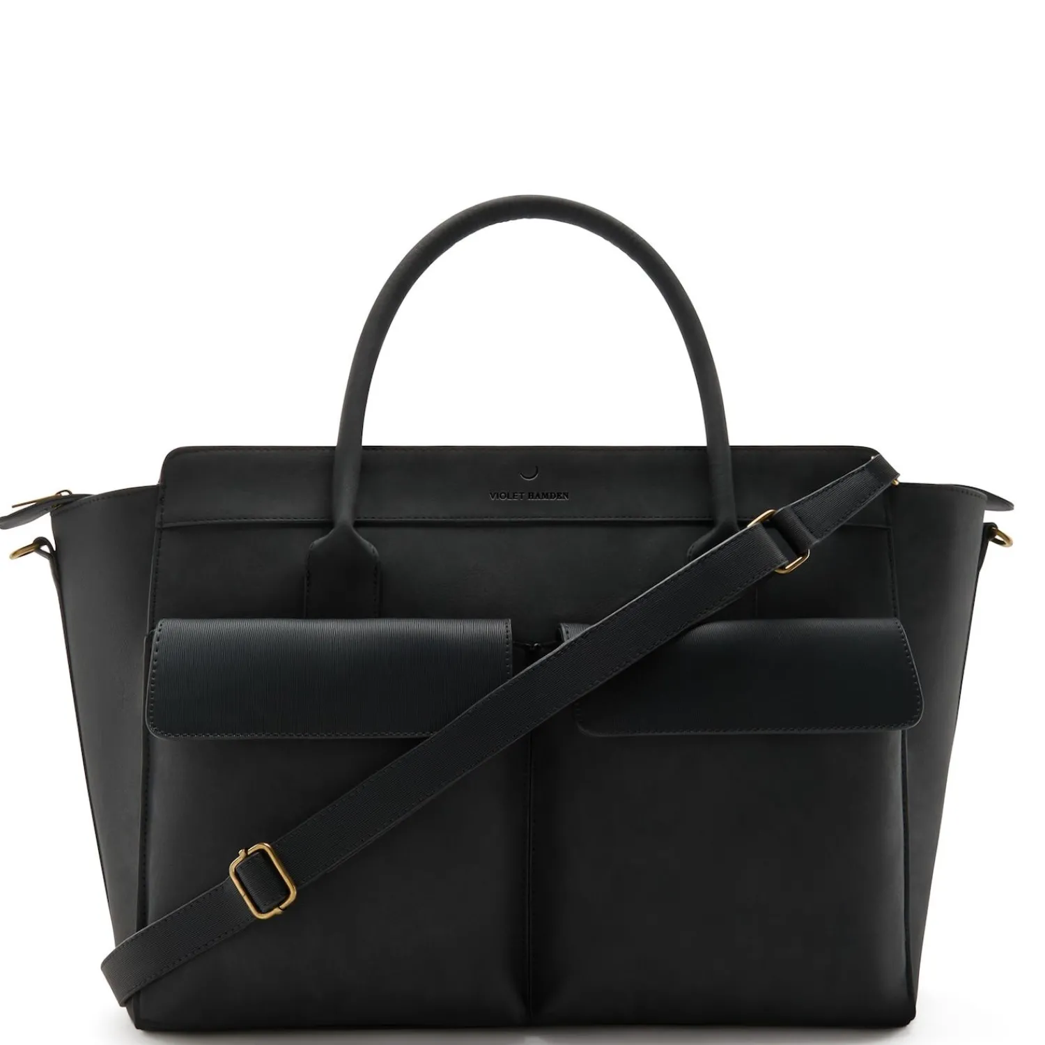 Violet Hamden Essential Bag Dames Handtas/Laptoptas Kunstleer - Zwart