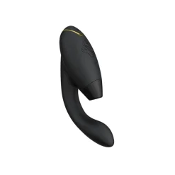 Womanizer Black Luxurioser Dual Stimulator Mit Pleasure Air Technologie Fur Die Klitoris Und Vibration Fur Den G-Punkt