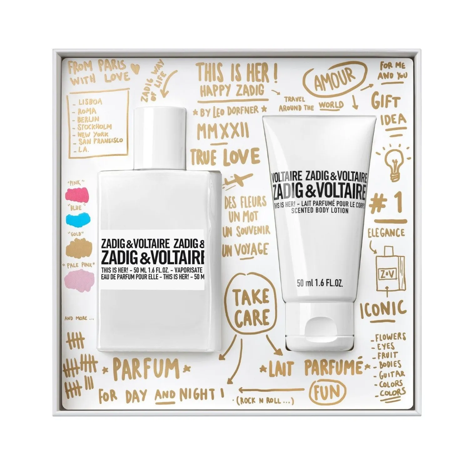 Zadig&Voltaire This Is Her Eau De Parfum-Set Van 50 Ml